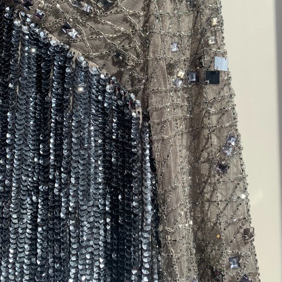 asos sequin silver dress - Picture 10 of 10
